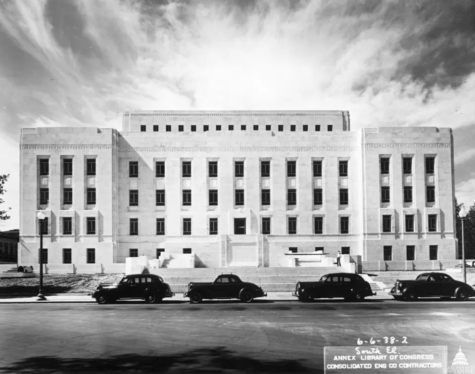 Adams Building Construction, South Elevation 1938