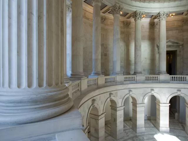 Interior columns of Senate Office Building