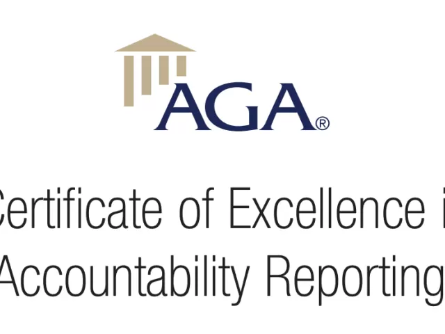 AGA Certificate of Excellence in Accountability Reporting