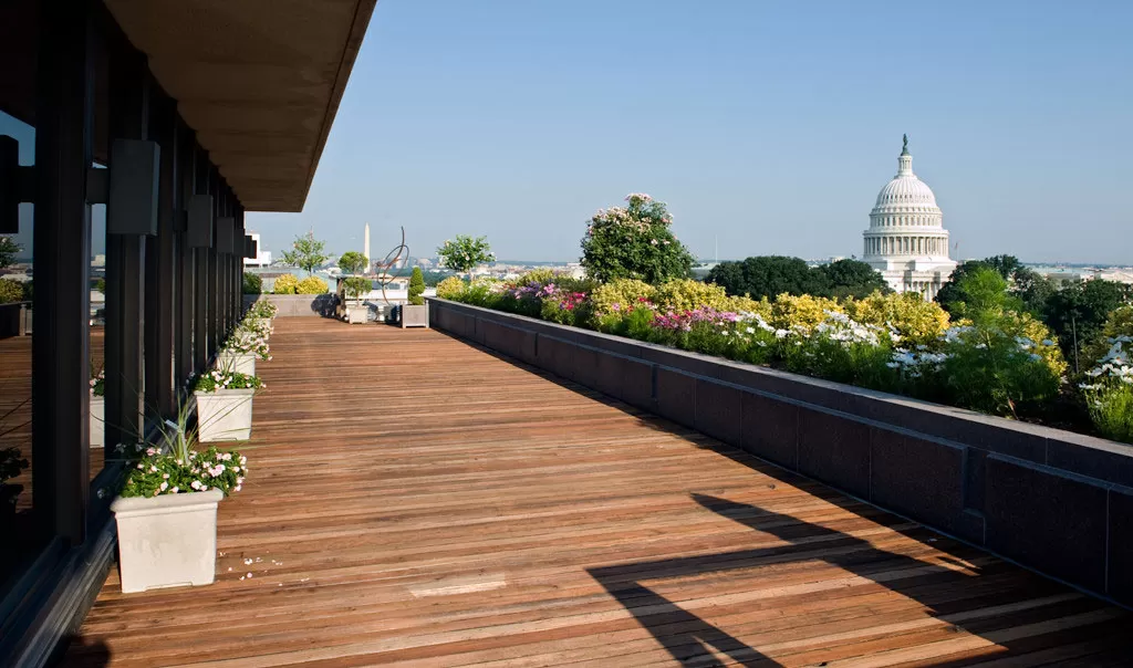 View of the U.S. Capitol dome from the James Madison Building.