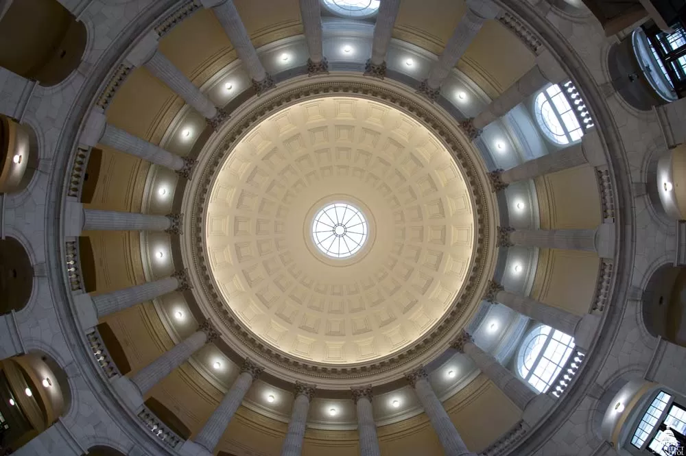 The Cannon House Office Building rotunda in 2018 after Phase 1 of the renewal project.