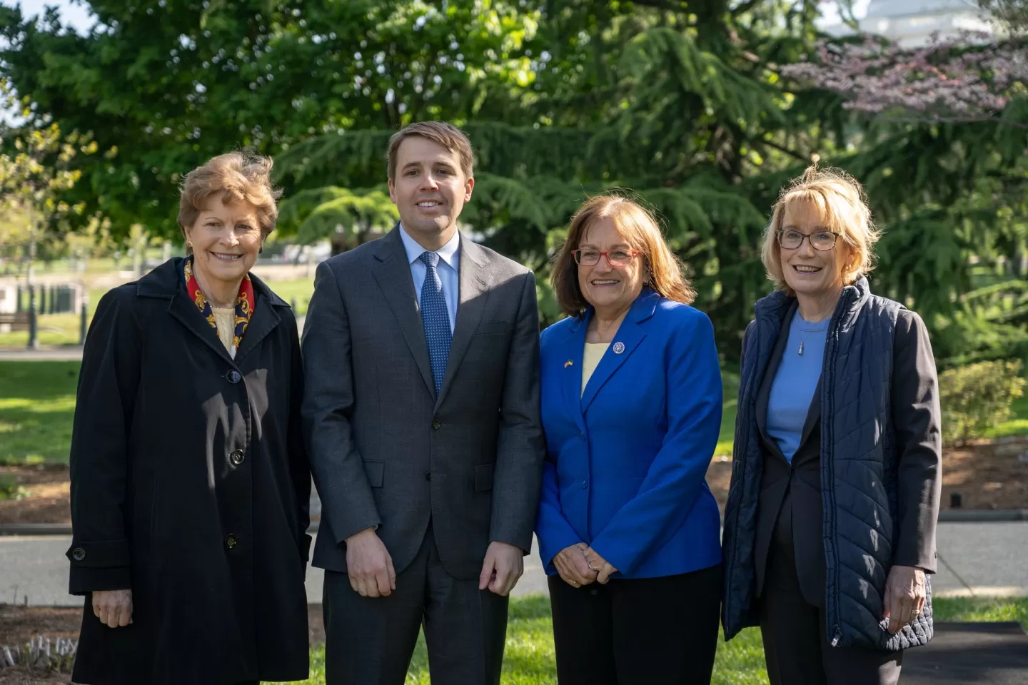 New Hampshire Congressional Delegation at the tree dedication ceremony on April 28, 2022.