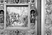 Columbus Doors, Right Valve: Entry of Columbus into Barcelona (1493)