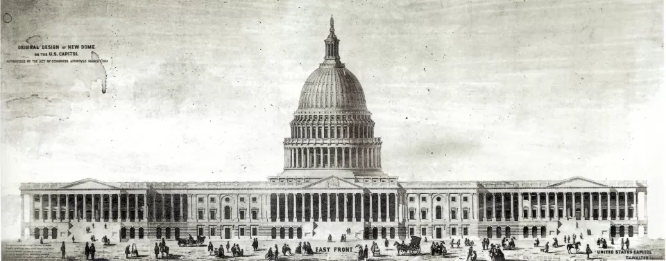 Thomas U. Walter's design of the Capitol Dome.