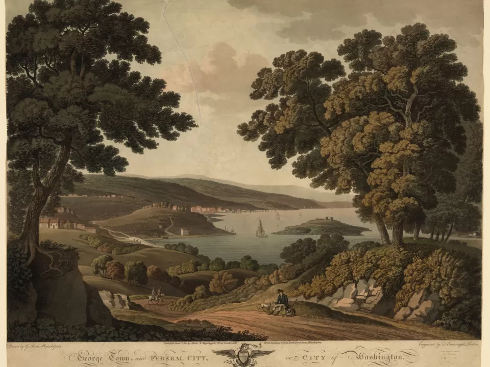 Georgetown view in 1801.