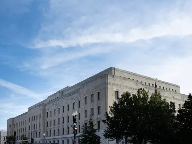 Sky and exterior of a building.